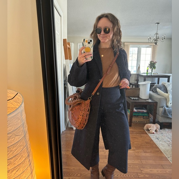 Mango x Pernille Navy Wool Coat, Small - Picture 5 of 5